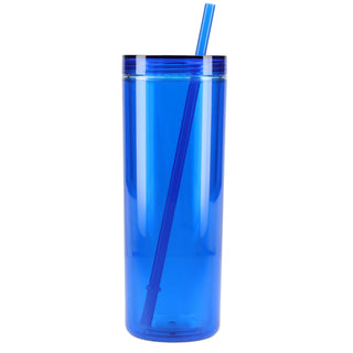 Printwear Chroma Recycled Acrylic Straw Tumbler 16oz (Blue)