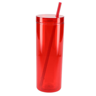 Printwear Chroma Recycled Acrylic Straw Tumbler 16oz (Red)