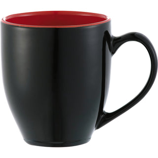 Printwear Zapata 15oz Ceramic Mug Electric (Black w/Red Trim)