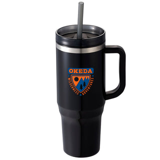 Printwear Thor 40oz Eco-Friendly Straw Tumbler (Black)