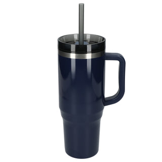 Printwear Thor 40oz Eco-Friendly Straw Tumbler (Navy)