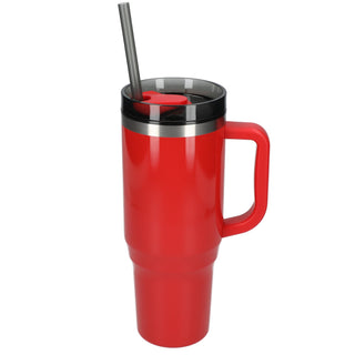 Printwear Thor 40oz Eco-Friendly Straw Tumbler (Red)