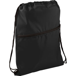 Printwear Insulated Zippered Drawstring Bag (Black)