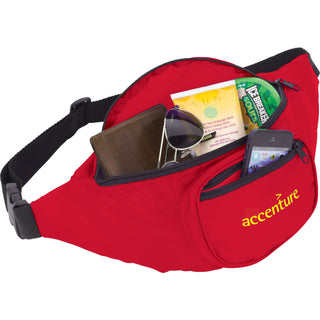Printwear Hipster Deluxe Fanny Pack (Red)