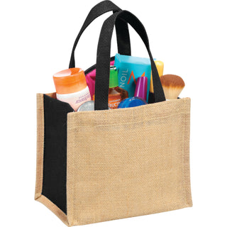 Printwear Mini Jute Gift Tote (Black)