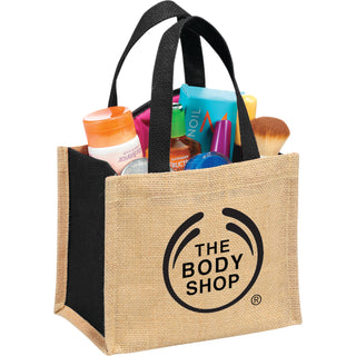 Printwear Mini Jute Gift Tote (Black)