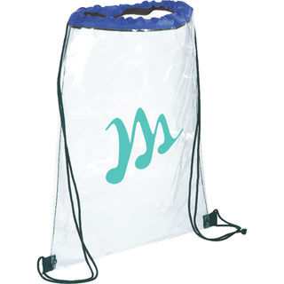 Printwear Rally Clear Drawstring Bag (Royal)