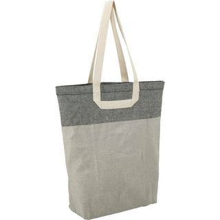 Printwear Recycled Cotton U-Handle Book Tote (Natural/Black)