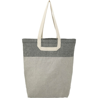 Printwear Recycled Cotton U-Handle Book Tote (Natural/Black)