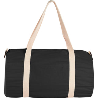 Printwear Barrel 18" 5oz Cotton Canvas Duffel Bag (Black)