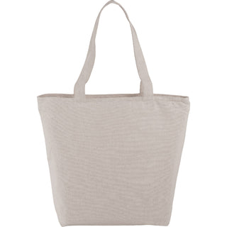 Printwear Maine 8oz Cotton Canvas Zippered Tote (Natural)