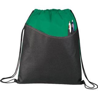 Printwear Rivers Non-Woven Drawstring Bag (Green)