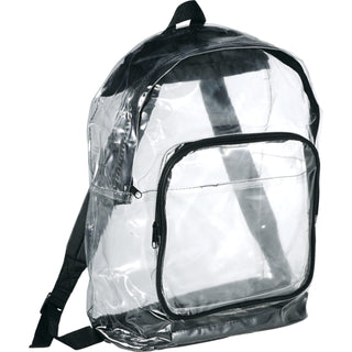 Printwear Rally Clear Backpack (Black)