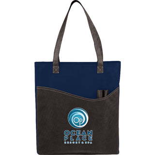 Printwear Rivers Pocket Non-Woven Convention Tote (Navy)