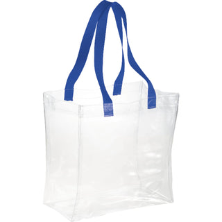 Printwear Rally Clear Stadium Tote (Royal)