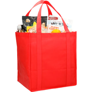 Printwear Hercules Non-Woven Grocery Tote (RED)