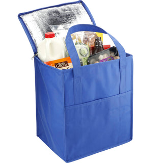 Printwear Hercules Flat Top Insulated Grocery Tote (Royal)