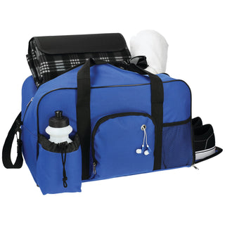 Printwear Weekender 18.5" Deluxe Duffel Bag (Blue)