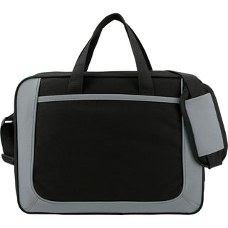 Printwear Dolphin Business Briefcase (Gray w/Black Trim)