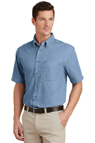 Port & Company Short Sleeve Value Denim Shirt (Faded Blue*)