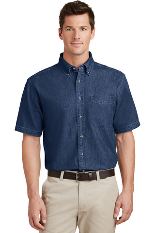 Port & Company Short Sleeve Value Denim Shirt (Ink Blue)