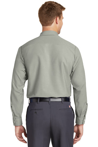 Red Kap Long Size Long Sleeve Industrial Work Shirt (Light Grey)