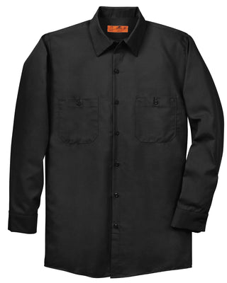 Red Kap Long Sleeve Industrial Work Shirt (Black)