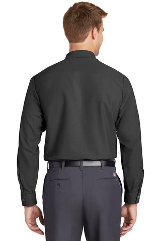 Red Kap Long Sleeve Industrial Work Shirt (Charcoal)