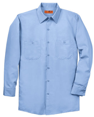 Red Kap Long Sleeve Industrial Work Shirt (Light Blue)