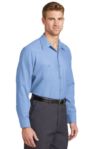 Red Kap Long Sleeve Industrial Work Shirt (Light Blue)