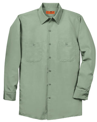 Red Kap Long Sleeve Industrial Work Shirt (Light Green)