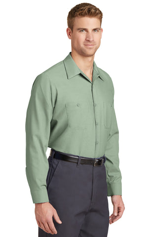 Red Kap Long Sleeve Industrial Work Shirt (Light Green)