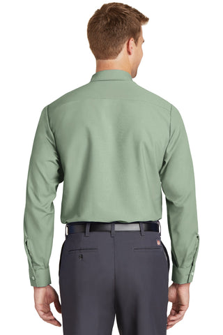 Red Kap Long Sleeve Industrial Work Shirt (Light Green)