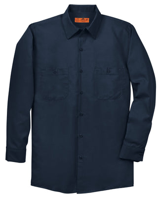 Red Kap Long Sleeve Industrial Work Shirt (Navy)