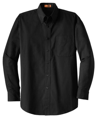 CornerStone Long Sleeve SuperPro Twill Shirt (Black)