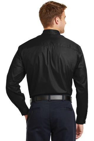 CornerStone Long Sleeve SuperPro Twill Shirt (Black)