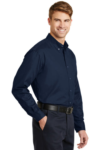 CornerStone Long Sleeve SuperPro Twill Shirt (Navy)