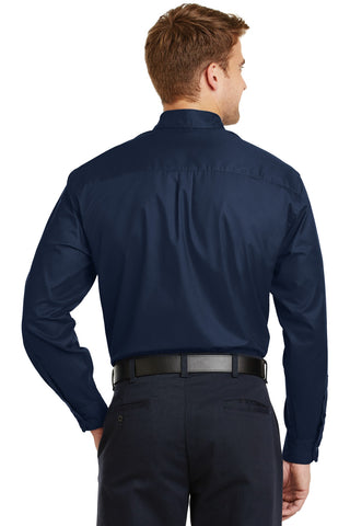 CornerStone Long Sleeve SuperPro Twill Shirt (Navy)