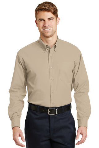 CornerStone Long Sleeve SuperPro Twill Shirt (Stone)