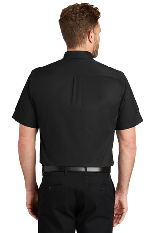 CornerStone Short Sleeve SuperPro Twill Shirt (Black)