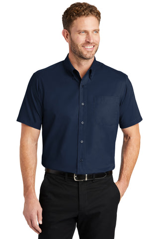 CornerStone Short Sleeve SuperPro Twill Shirt (Navy)