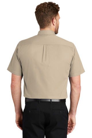 CornerStone Short Sleeve SuperPro Twill Shirt (Stone)