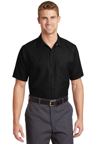 Red Kap Long Size Short Sleeve Industrial Work Shirt (Black)