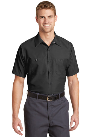 Red Kap Long Size Short Sleeve Industrial Work Shirt (Charcoal)