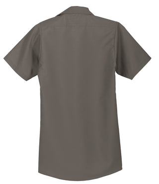 Red Kap Long Size Short Sleeve Industrial Work Shirt (Grey)