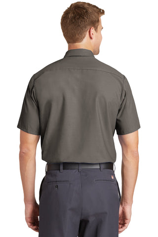 Red Kap Long Size Short Sleeve Industrial Work Shirt (Grey)