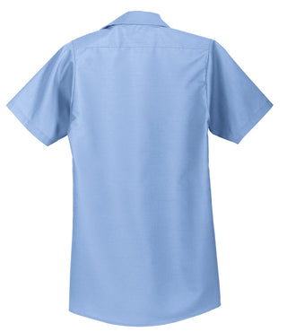 Red Kap Long Size Short Sleeve Industrial Work Shirt (Light Blue)