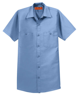 Red Kap Long Size Short Sleeve Industrial Work Shirt (Petrol Blue)