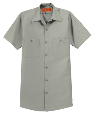 Red Kap Short Sleeve Industrial Work Shirt (Light Grey)