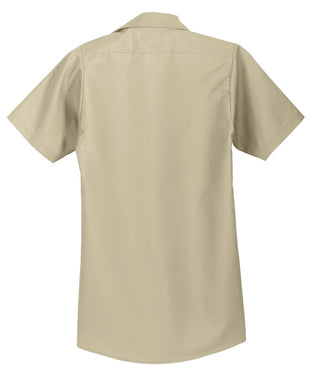 Red Kap Short Sleeve Industrial Work Shirt (Light Tan)